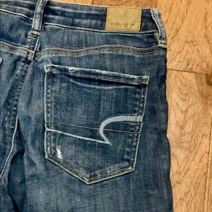 American Eagle Super Stretch X Super Hi-Rise Ripped Jeans